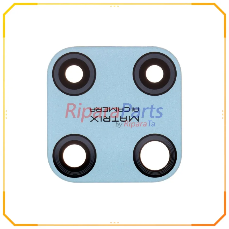 VETRINO VETRO LENTE FOTOCAMERA CAMERA POSTERIORE PER REALME C25Y RMX3269 BLU