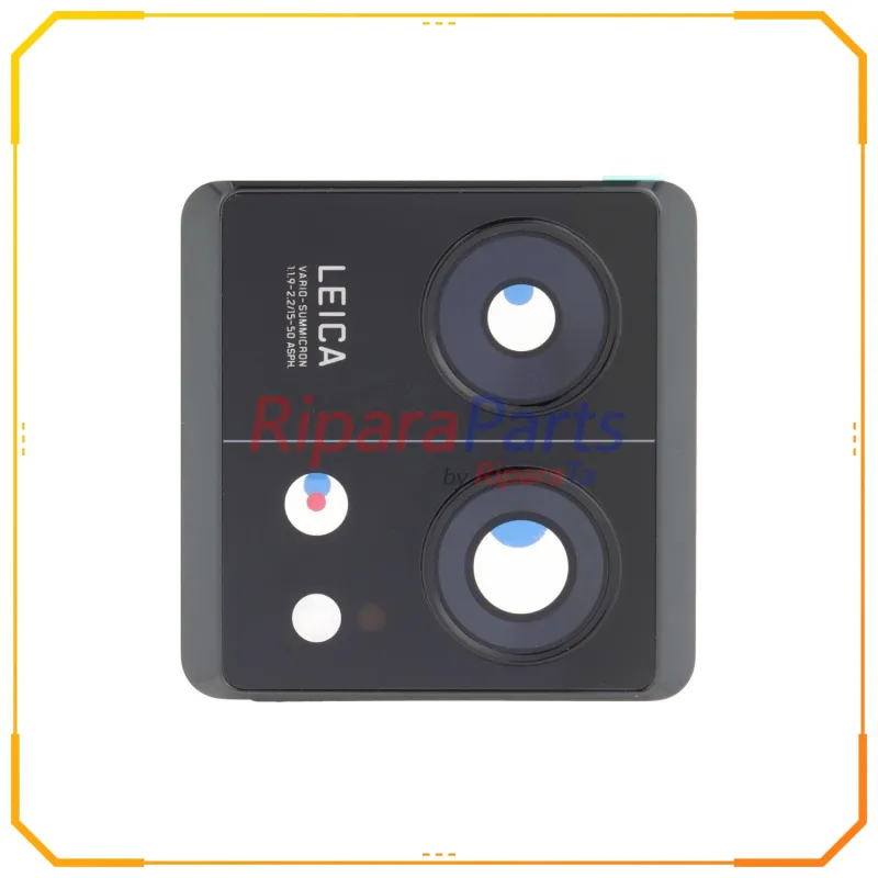 VETRINO LENTE FOTOCAMERA CAMERA POSTERIORE CON CORNICE PER XIAOMI 13T / 13T PRO NERO