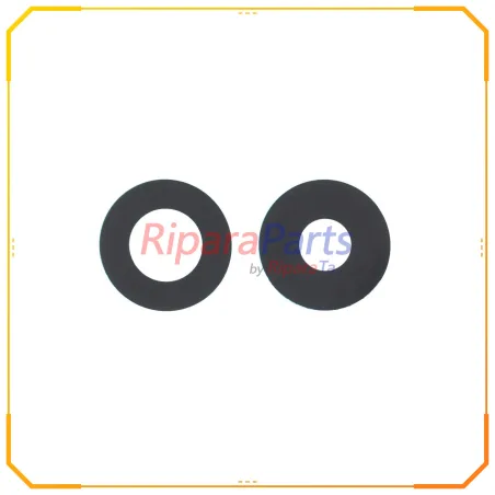 VETRINO VETRO LENTE FOTOCAMERA CAMERA POSTERIORE PER XIAOMI 13T 2306EPN60G NERO SET 2 PZ