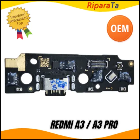 CONNETTORE RICARICA XIAOMI REDMI A3 A3 PRO 2409BRN2CG PCB MICROFONO