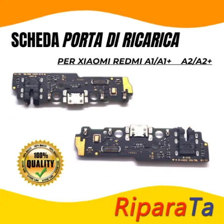 CONNETTORE RICARICA MICRO USB SUB BOARD PER XIAOMI REDMI A1 A1+ A2 A2+ DOCK MICROFONO JACK AUDIO