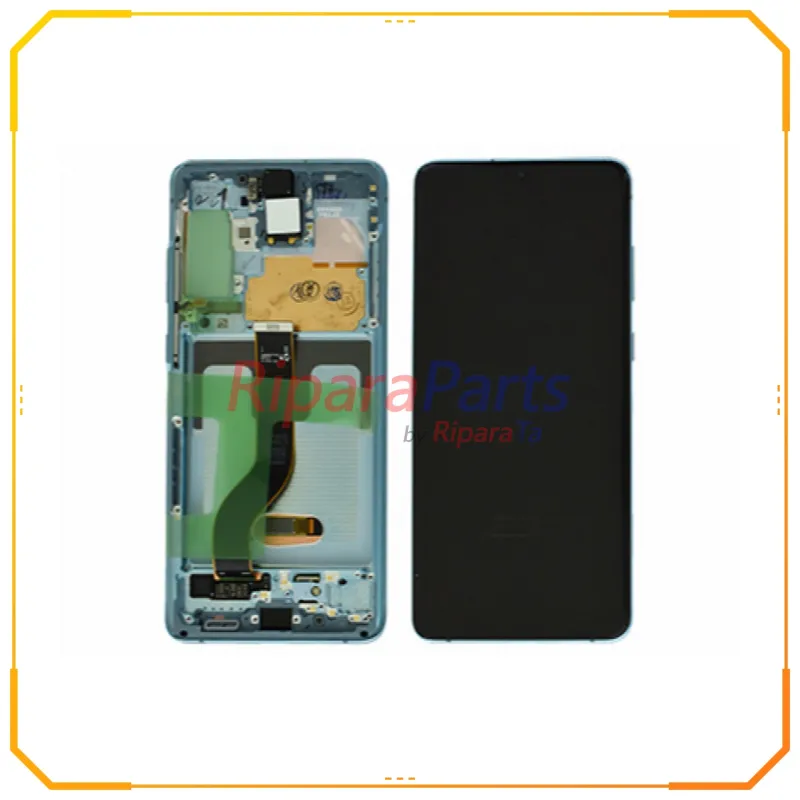 DISPLAY LCD TOUCH+FRAME+ALTOPARLANTE ORIGINALE PER SAMSUNG GALAXY S20+ SM-G985 / S20+ 5G SM-G986 SERVICE PACK CLOUD BLUE