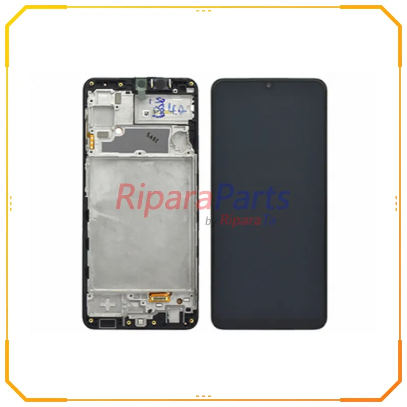 DISPLAY LCD TOUCH+FRAME ORIGINALE PER SAMSUNG GALAXY A22 4G SM-A225 SERVICE PACK NERO