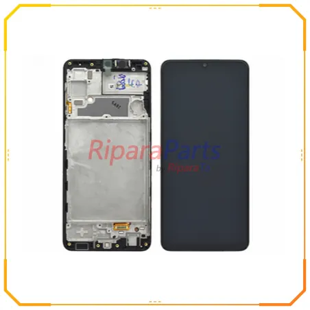 DISPLAY LCD TOUCH+FRAME ORIGINALE PER SAMSUNG GALAXY A22 4G SM-A225 SERVICE PACK NERO