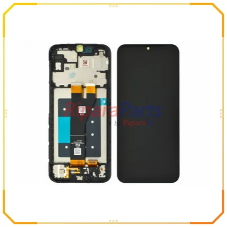 DISPLAY LCD TOUCH+FRAME ORIGINALE PER SAMSUNG GALAXY A14 5G SM-A146 SERVICE PACK NERO