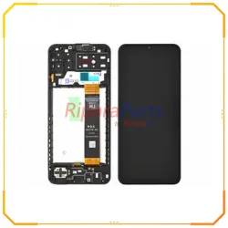 DISPLAY LCD TOUCH+FRAME ORIGINALE PER SAMSUNG GALAXY A13 4G SM-A135 SERVICE PACK NERO