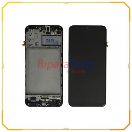 DISPLAY AMOLED TOUCH+FRAME ORIGINALE PER SAMSUNG GALAXY M30S SM-M307 SERVICE PACK NERO