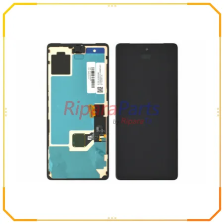 DISPLAY OLED ORIGINALE SERVICE PACK GOOGLE PIXEL 7 TOUCH + LETTORE IMPRONTA + CORNICE NERO