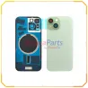 BACK COVER SCOCCA POSTERIORE MAGNETICA + VETRINO FOTOCAMERA PER APPLE IPHONE 15 VERDE