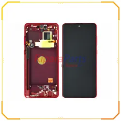 DISPLAY AMOLED SERVICE PACK ORIGINALE SAMSUNG GALAXY NOTE 10 LITE SM-N770 TOUCH+ALTOPARLANTE+TASTI+VIBRAZIONE ROSSO