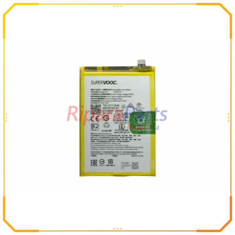 BATTERIA ORIGINALE BLPA17 SERVICE PACK PER REALME C53 RMX3760 / C65 RMX3910 / 12 5G RMX3999 / C67 4G 5000MAH