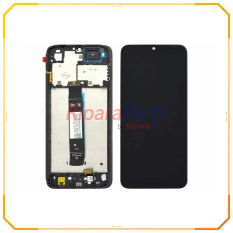 DISPLAY LCD SERVICE PACK ORIGINALE XIAOMI REDMI A2 23028RN4DG TOUCH+FRAME+SWITCH TASTI LATERALI NERO