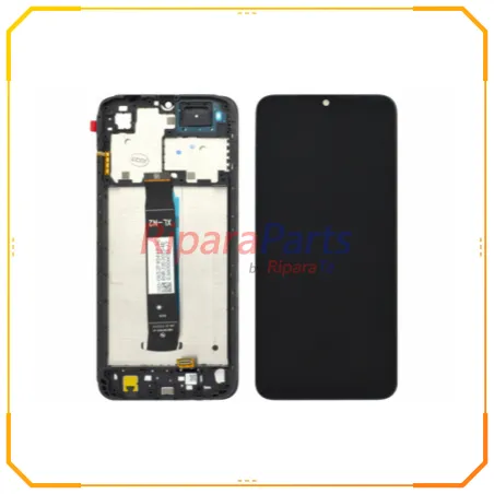 DISPLAY LCD SERVICE PACK ORIGINALE XIAOMI REDMI A2 23028RN4DG TOUCH+FRAME+SWITCH TASTI LATERALI NERO