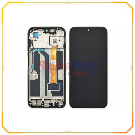DISPLAY LCD TOUCH+FRAME SERVICE PACK ORIGINALE OPPO A6X SWITCH TASTI LATERALI NERO