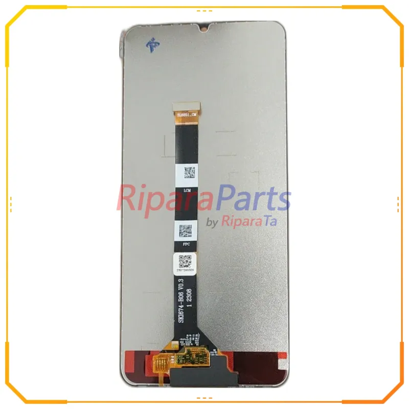 DISPLAY LCD TOUCH PER REALME C51 RMX3830 SCHERMO NERO PARI ORIGINALE