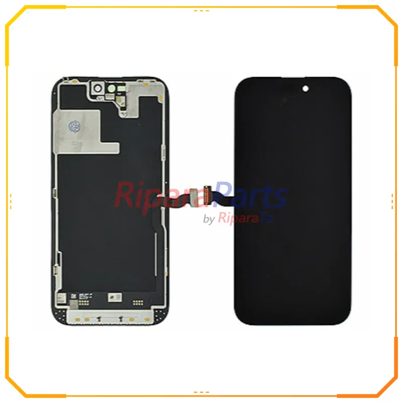 DISPLAY LCD TOUCH RIGENERATO PER APPLE IPHONE 14 PRO SCHERMO NERO PARI ORIGINALE