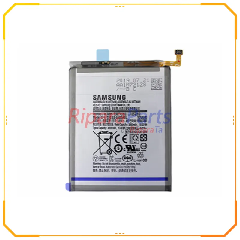 BATTERIA ORIGINALE SERVICE PACK EB-BA505ABU PER SAMSUNG GALAXY A30S SM-A307 / GALAXY A50 SM-A505 4000MAH NERO