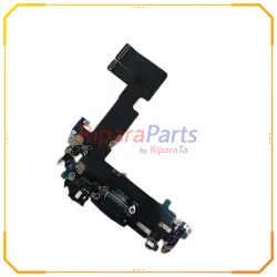 CONNETTORE RICARICA LIGHTNING PER APPLE IPHONE 13 RIGENERATO MICROFONO NERO