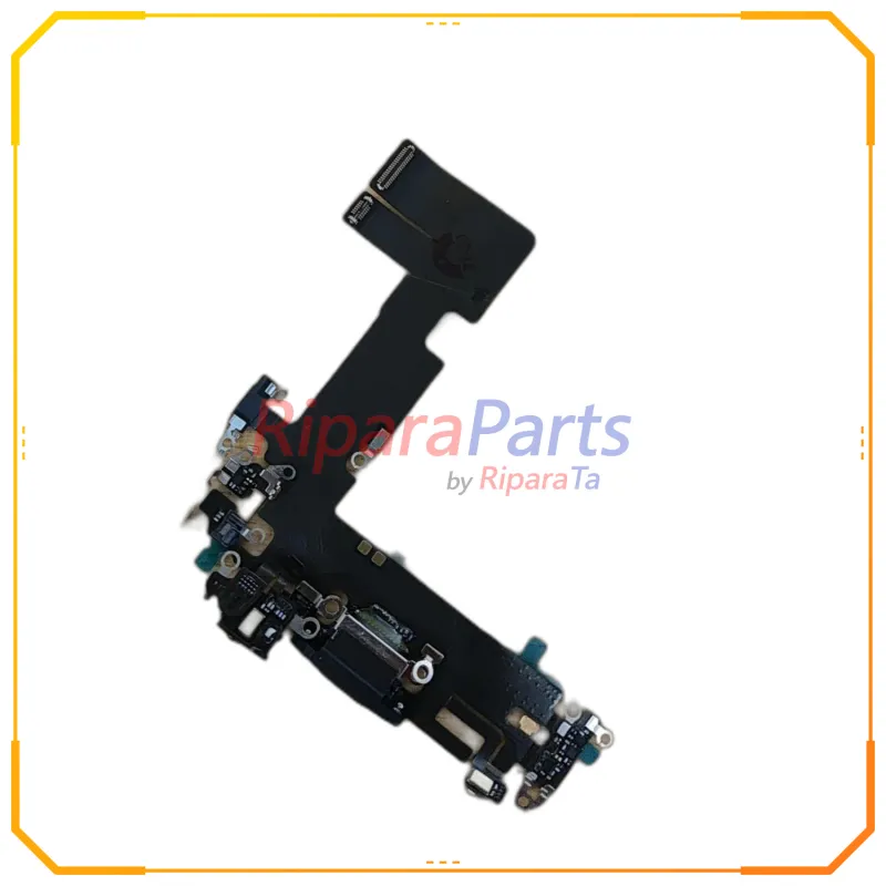 CONNETTORE RICARICA LIGHTNING PER APPLE IPHONE 13 RIGENERATO MICROFONO NERO