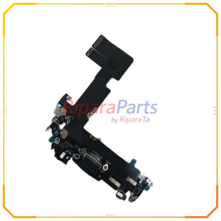 CONNETTORE RICARICA LIGHTNING PER APPLE IPHONE 13 RIGENERATO MICROFONO NERO