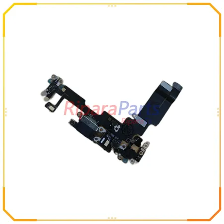 CONNETTORE RICARICA LIGHTNING PER APPLE IPHONE 14 RIGENERATO MICROFONO NERO