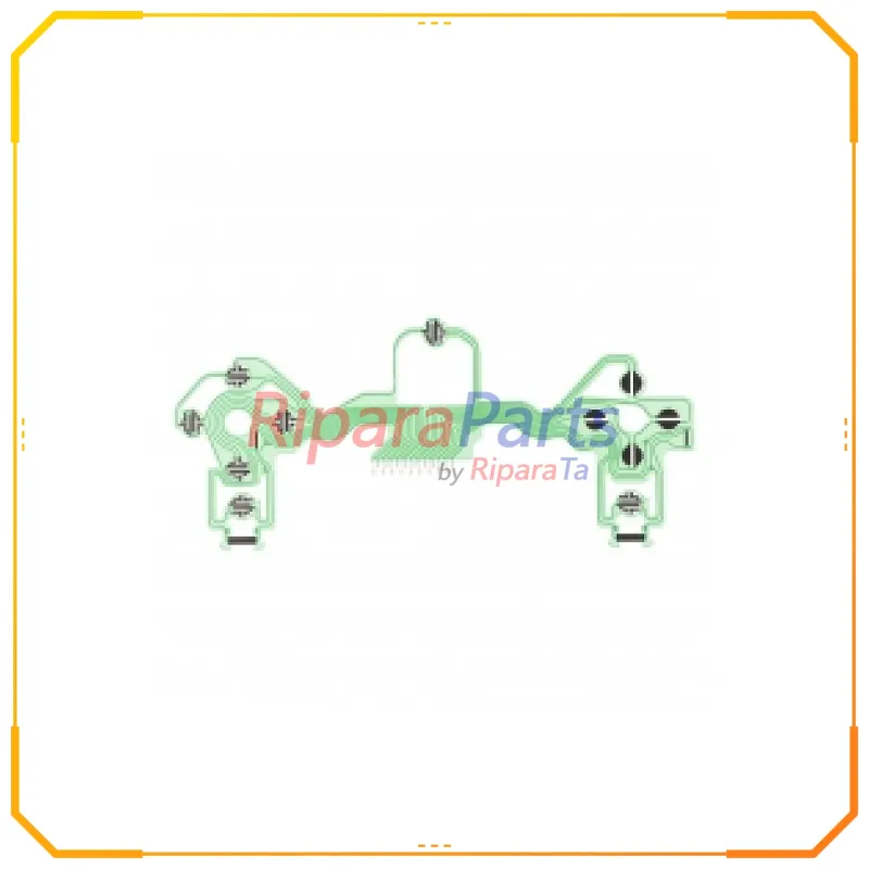 PELLICOLA CONDUTTIVA TASTI PER CONTROLLER SONY PS4 JDM-001 JDM-010 JDM-011 V2.0 VERDE