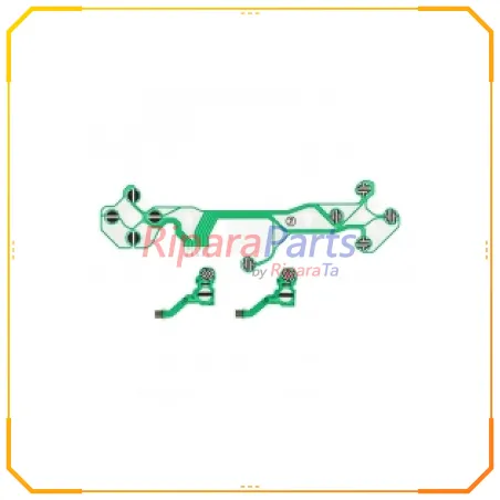 PELLICOLA CONDUTTIVA TASTI PER CONTROLLER SONY PS5 DUALSENSE V1.0 VERDE SET 3 PZ