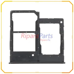 CARRELLO SIM CARD DUAL SIM PER SAMSUNG GALAXY A20E SM-A202F NERO