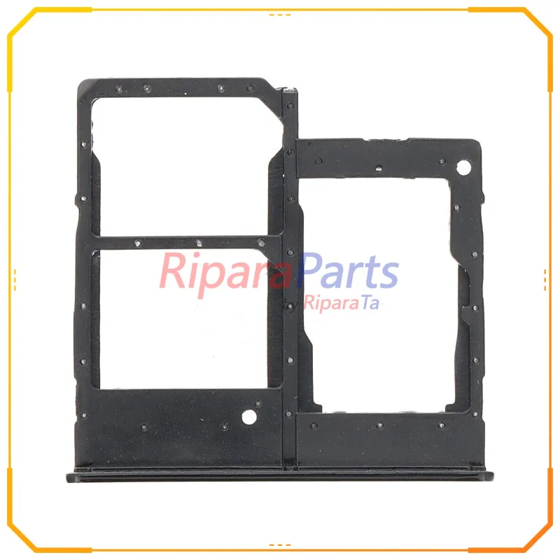 CARRELLO SIM CARD DUAL SIM PER SAMSUNG GALAXY A20E SM-A202F NERO