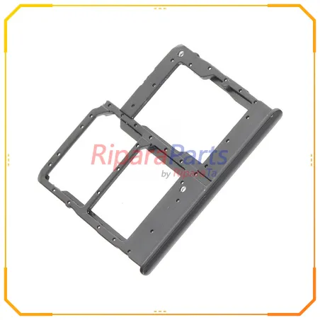 CARRELLO SIM CARD DUAL SIM PER SAMSUNG GALAXY A20E SM-A202F NERO