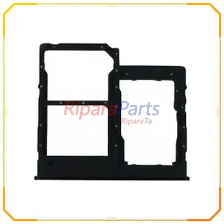 CARRELLO SIM CARD DUAL SIM PER SAMSUNG GALAXY A40 SM-A405 NERO
