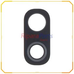 VETRINO LENTE FOTOCAMERA POSTERIORE PER SAMSUNG GALAXY A40 SM-A405 / A30 SM-A305 / A10 SM-A105 / M10 SM-M105 NERO