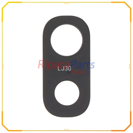 VETRINO LENTE FOTOCAMERA POSTERIORE PER SAMSUNG GALAXY A40 SM-A405 / A30 SM-A305 / A10 SM-A105 / M10 SM-M105 NERO
