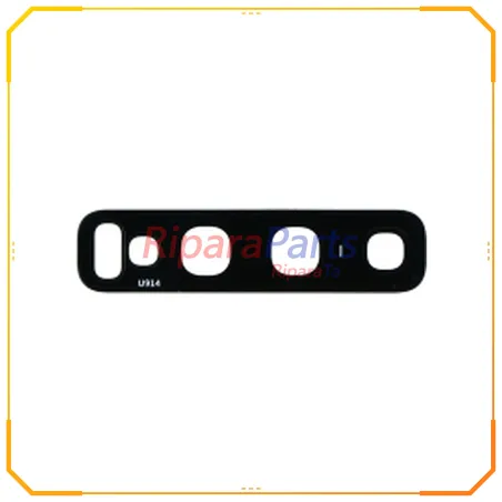 VETRINO LENTE FOTOCAMERA POSTERIORE PER SAMSUNG GALAXY S10 SM-G973 / S10+ SM-G975 NERO