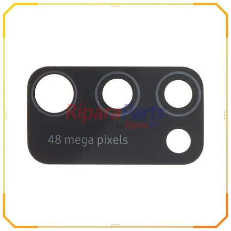 VETRINO LENTE FOTOCAMERA POSTERIORE PER SAMSUNG GALAXY A41 SM-A415 NERO