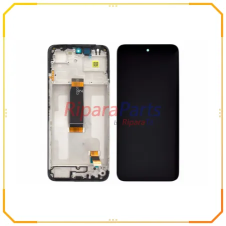 DISPLAY LCD TOUCH+FRAME SERVICE PACK ORIGINALE PER XIAOMI REDMI 13 4G POCO M6 4G NERO