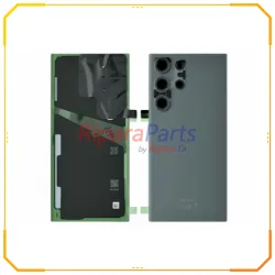 BACK COVER SCOCCA POSTERIORE + VETRINO CAMERA SERVICE PACK ORIGINALE PER SAMSUNG GALAXY S23 ULTRA SM-S918 GRIGIO NO BIADESIVO