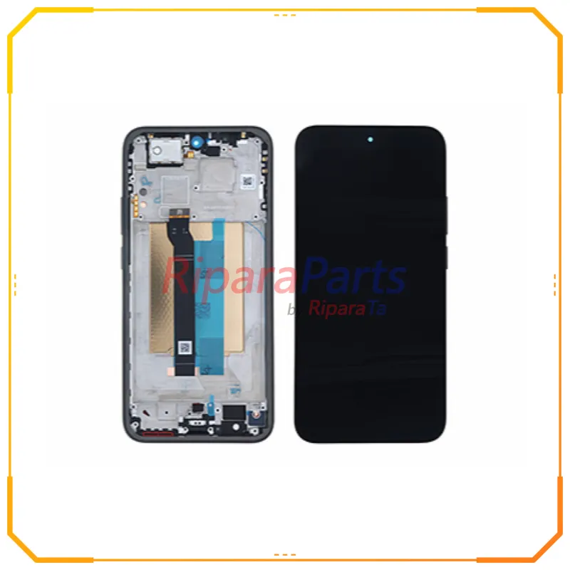 DISPLAY LCD TOUCH+FRAME TASTI LATERALI SERVICE PACK ORIGINALE PER XIAOMI REDMI NOTE 15 PRO 5G NERO