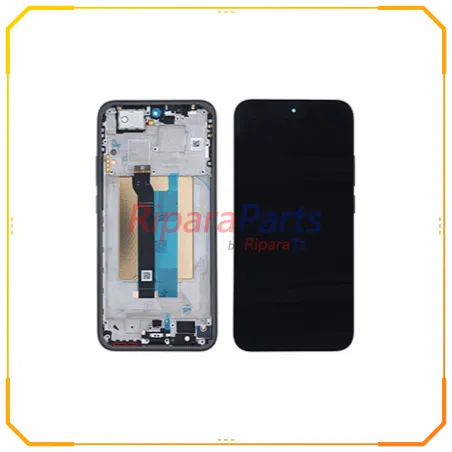 DISPLAY LCD TOUCH+FRAME TASTI LATERALI SERVICE PACK ORIGINALE PER XIAOMI REDMI NOTE 15 PRO 5G NERO