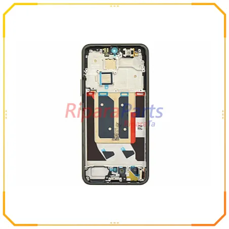 DISPLAY LCD TOUCH+FRAME TASTI LATERALI SERVICE PACK ORIGINALE PER REALME 14 PRO+ 5G BIANCO