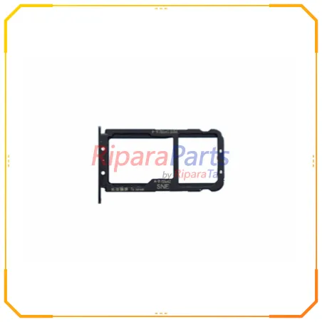 SPORTELLO SIM CARD/SD CARD + ALLOGGIO NERO PER HUAWEI MATE 20 LITE