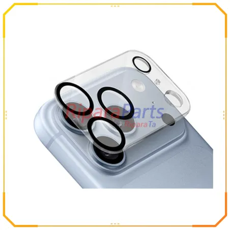 VETRO TEMPERATO PROTEZIONE CAMERA POSTERIORE 2 PEZZI PER APPLE IPHONE 18 PRO TRASPARENTE