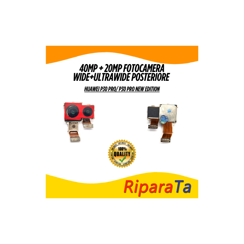 Fotocamera posteriore 40MP+20MP Wide+Ultrawide per Huawei P30 PRo/P30 