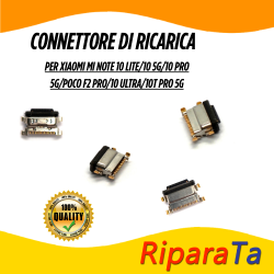 Connettore porta di ricarica per XIAOMI MI NOTE 10 LITE / 10 5G / 10 P