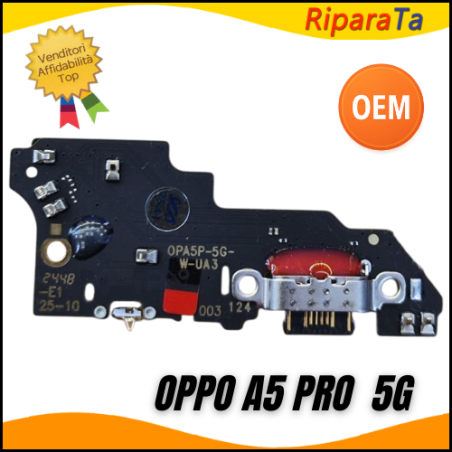 CONNETTORE RICARICA OPPO A5 PRO 5G CPH2695 DOCK PCB MICROFONO OEM | Ri