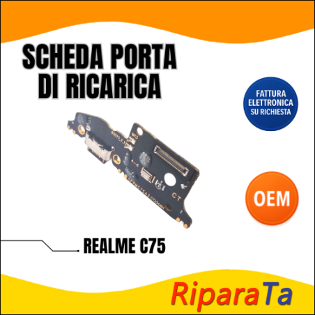 CONNETTORE RICARICA REALME 14X  RMX5020  RMX3943  DOCK PCB MICROFONO O