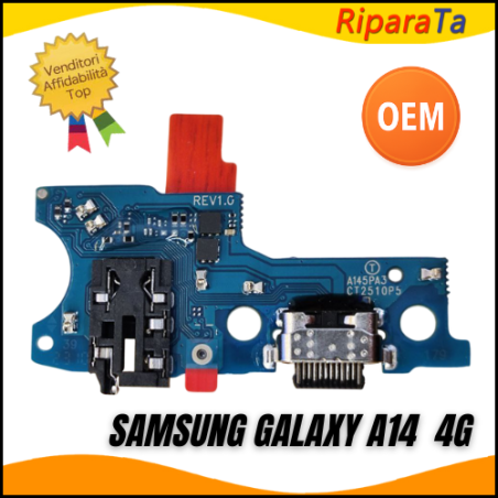 CONNETTORE RICARICA SAMSUNG GALAXY A14 4G A145 A145R DOCK PCB MICROFON
