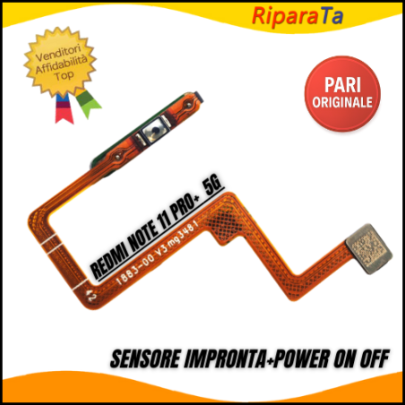 Sensore Impronte + Power Redmi Note 11 Pro+ 5G | RiparaTa B2B